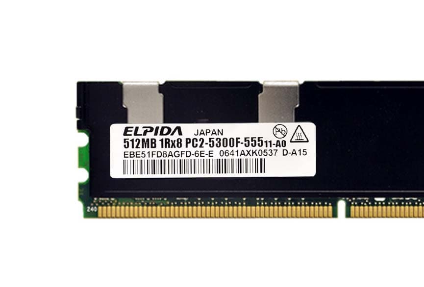 Оперативная память Elpida EBE51FD8AGFD-6E-E DDRII 512MB