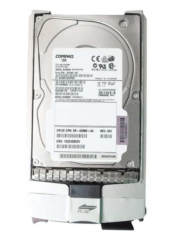 Жесткий диск HP BD07254498 72,8Gb Fibre Channel 3,5" HDD