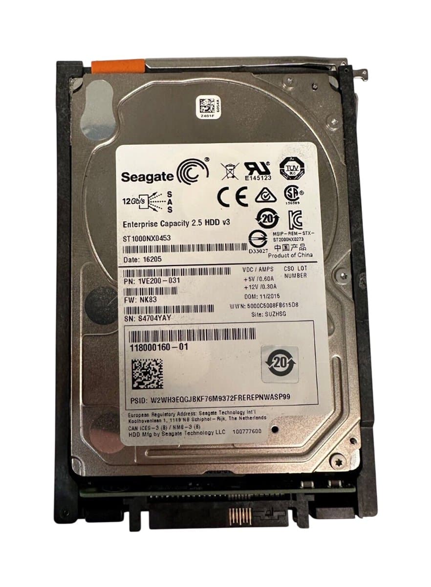 EMC 1Tb 7200 SAS 2.5" HDD 005051644