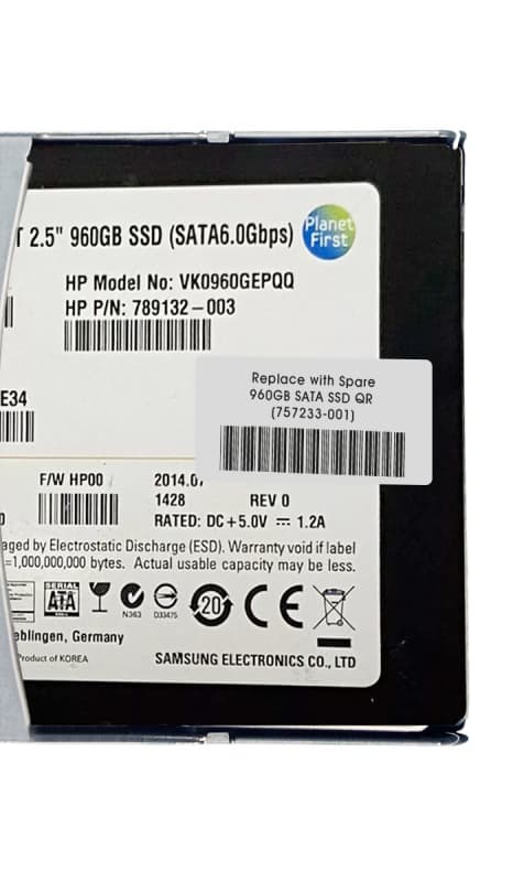 Жесткий Диск HP 756607-B21 960Gb SATAIII 2.5" SSD