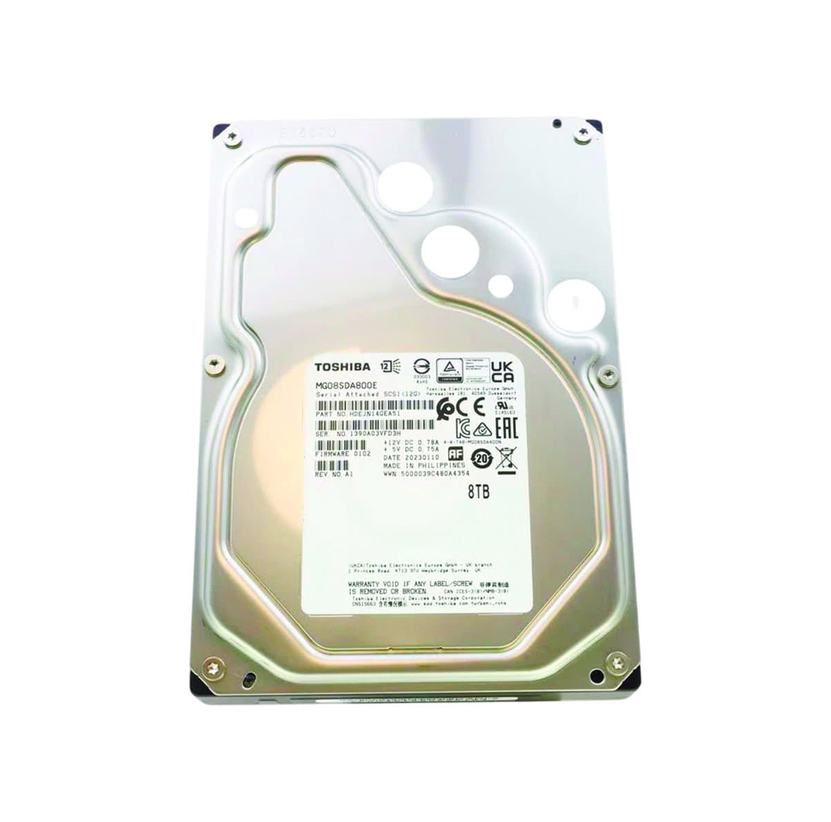 Жесткий диск Toshiba 8Tb 7200 SAS 3.5" HDD MG08SDA800E