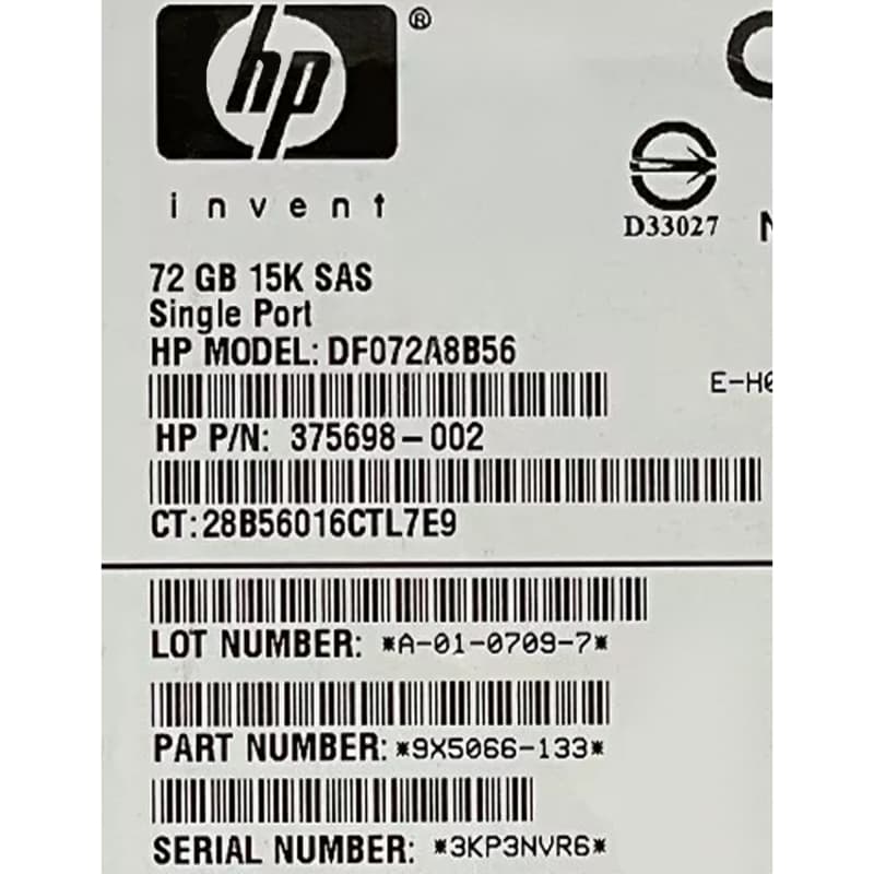 Жесткий диск HP 9X5066-133 72Gb  SAS 3,5" HDD