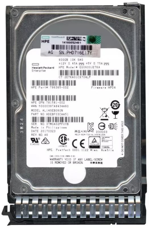Жесткий диск HP EG0600JETKA 600Gb 10500 SAS 2,5" HDD