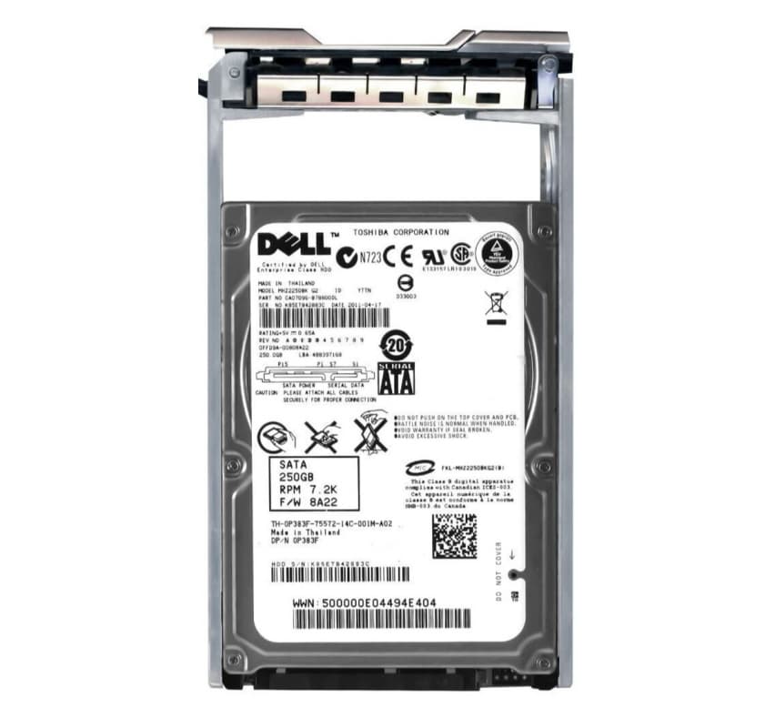 Жесткий диск Dell 0P383F 250Gb SATAIII 2,5" HDD