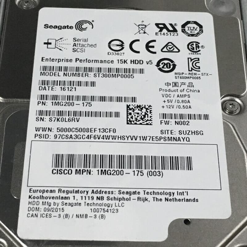 Жесткий Диск Cisco 1MG200-175 300Gb SAS 2,5" HDD