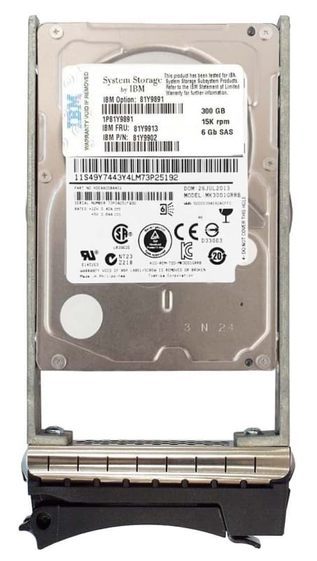 Жесткий диск IBM 81Y9913 300Gb 15000 SAS 2,5" HDD