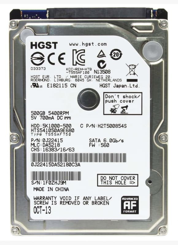 Жесткий диск Hitachi HTS541050A9E680 500Gb SATAII 2,5" HDD