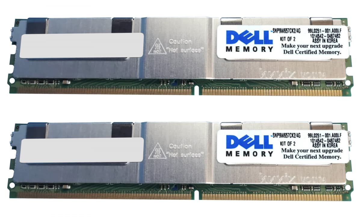 Оперативная память Dell SNP9W657CK2/4G DDRII 4Gb