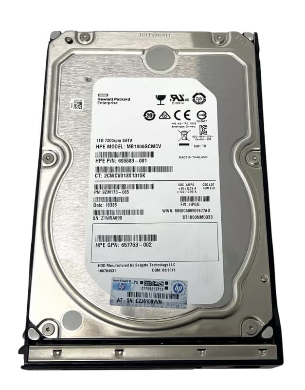 Жесткий диск HP 797275-B21 1Tb 7200 SATAIII 3.5" HDD