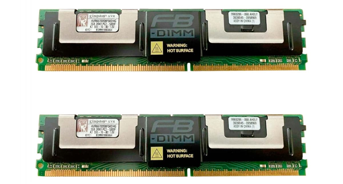 Оперативная память Kingston KVR667D2D8F5K2/4G  DDRII 4Gb