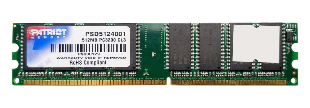 Оперативная память Patriot PSD5124001 DDR 512Mb