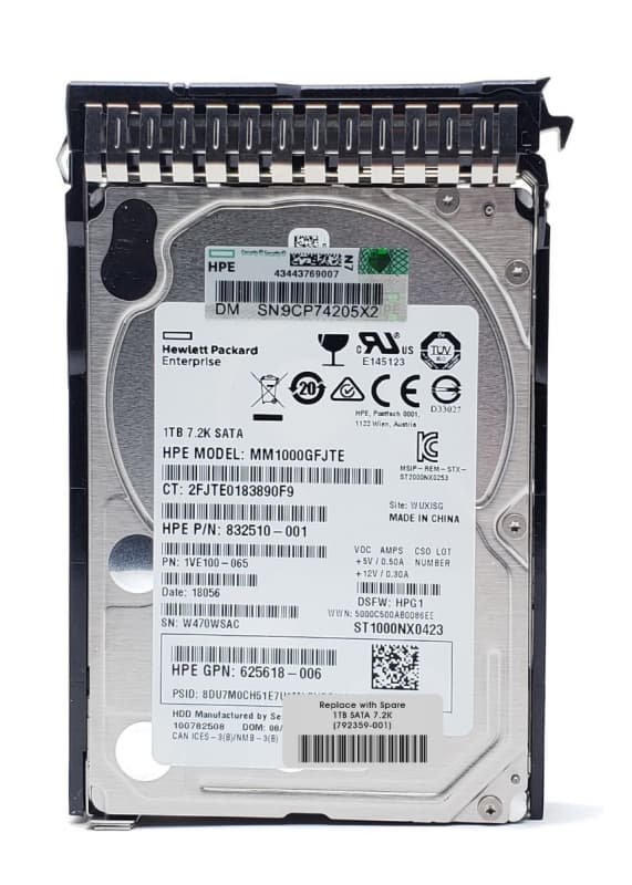 Жесткий диск HP 792359-001 1Tb 7200 SATAIII 2,5" HDD