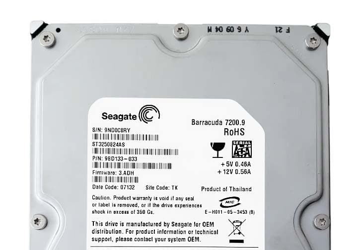 Жесткий диск Seagate 9BD133 250Gb  SATAII 3,5" HDD