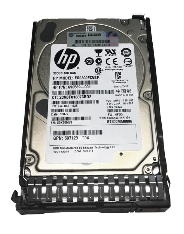 Жесткий диск HP EG0300FCVBF 300Gb  SAS 2,5" HDD