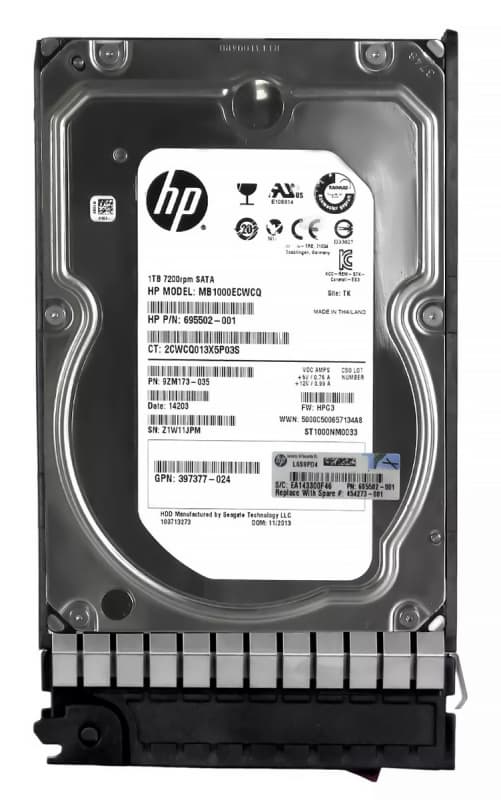Жесткий диск HP 695502-001 1Tb  SATAII 3,5" HDD