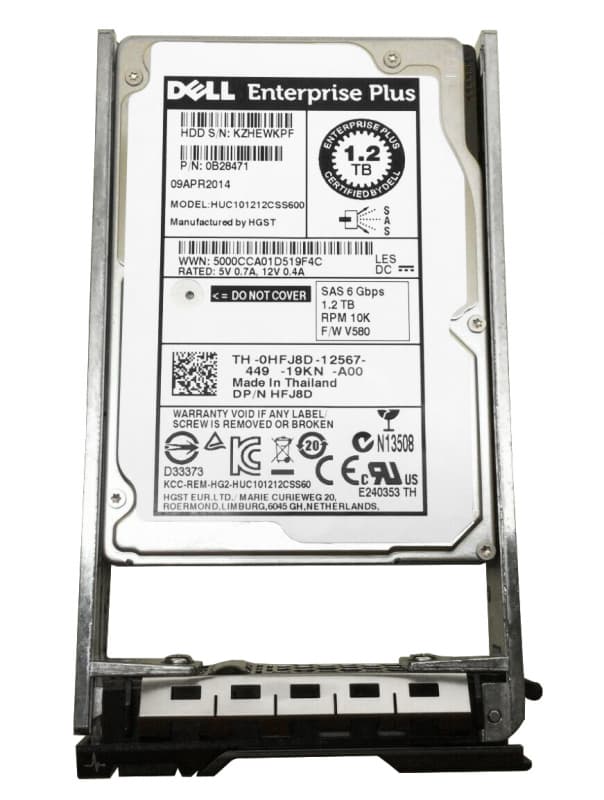 Жесткий диск Dell 400-AEFR 1,2Tb 10000 SAS 2,5" HDD