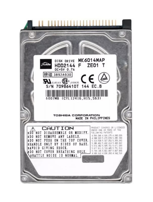 Жесткий диск Toshiba MK6014MAP 6Gb 4200 IDE 2,5" HDD