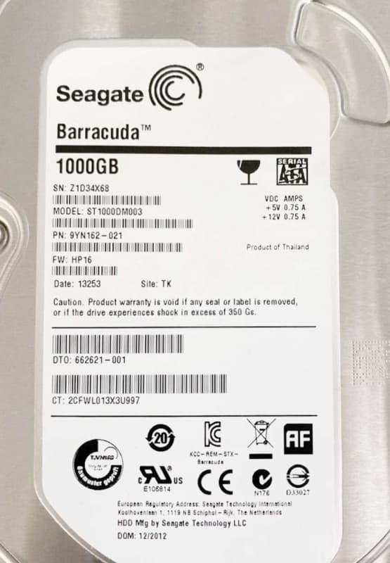 Жесткий диск Seagate 9YN162 1Tb  SATAIII 3,5" HDD