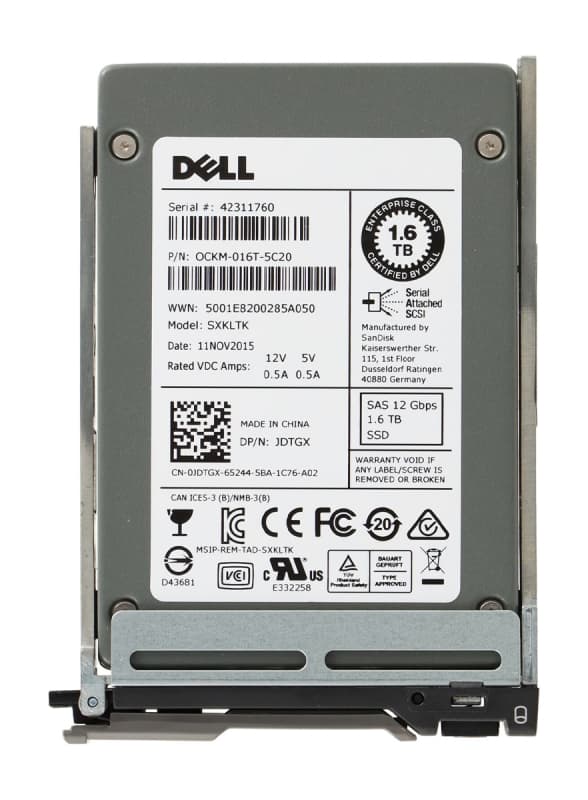 Жесткий диск Dell JDTGX 1.6TB SAS 2,5" SSD