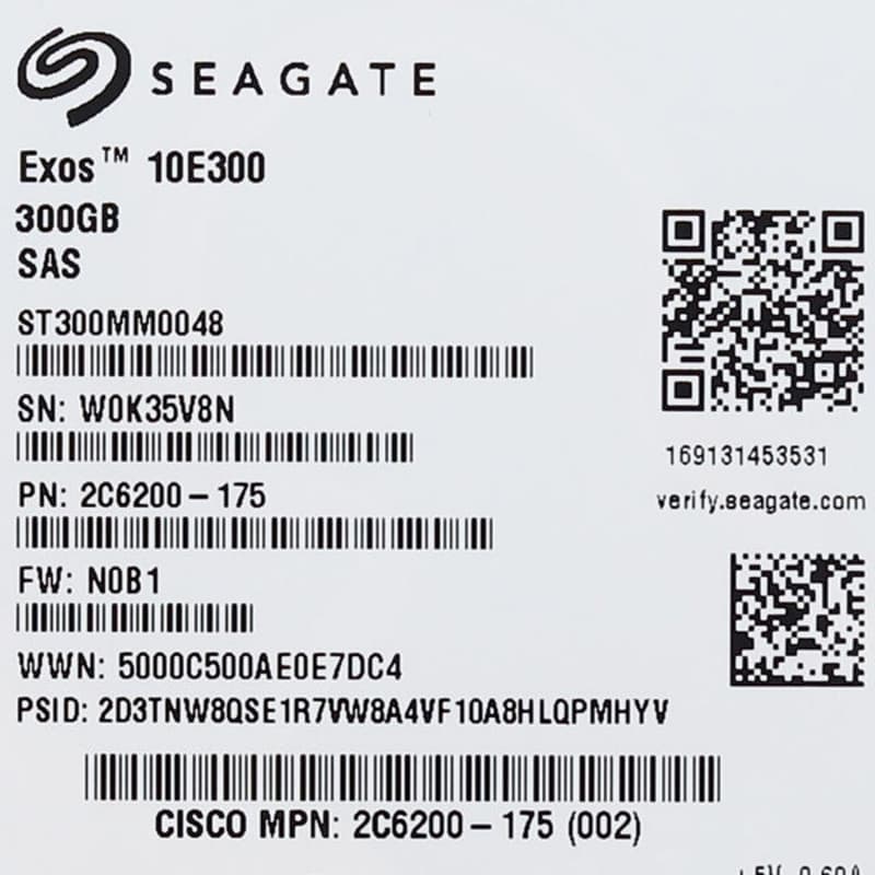 Жесткий Диск Cisco 2C6200-175 300Gb SAS 2,5" HDD