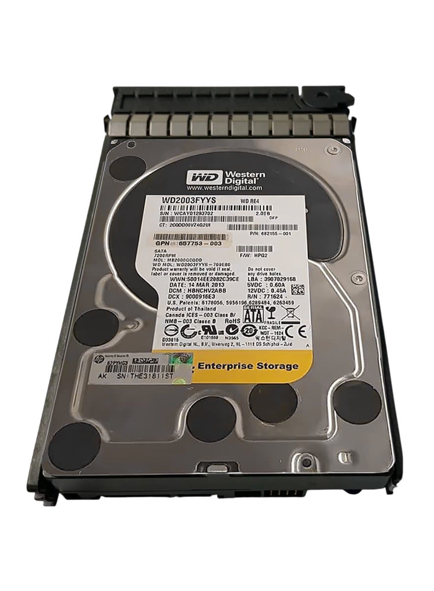 Жесткий диск HP 2Tb 7200 SATAIII 3.5" HDD MB2000GCQDD