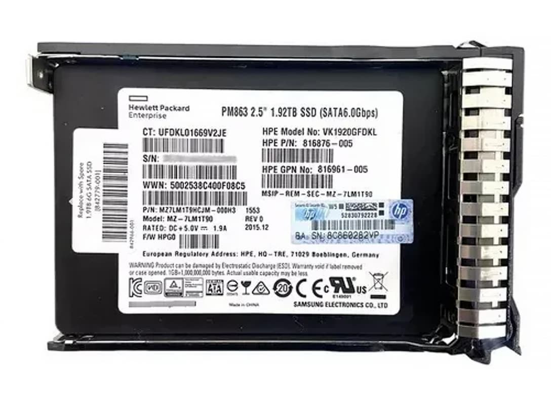 Жесткий диск HP 816961-005 1.92Tb SATAIII 2,5" SSD