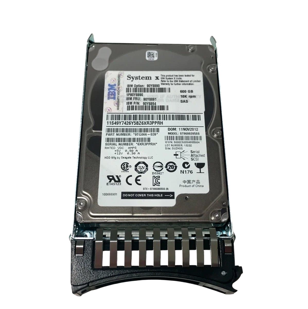 Жесткий диск IBM 600Gb 10000 SAS 2.5" HDD 90Y8894