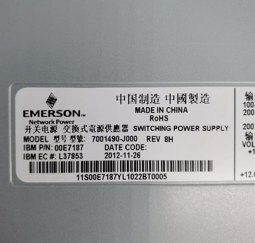 Резервный Блок Питания IBM 00E7187 1725W