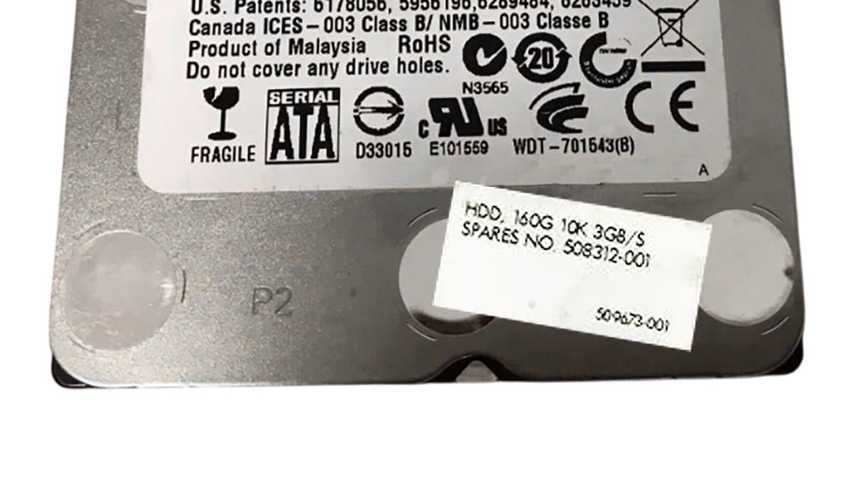 Жесткий диск HP 160Gb 10000 SATAII 2.5" HDD
