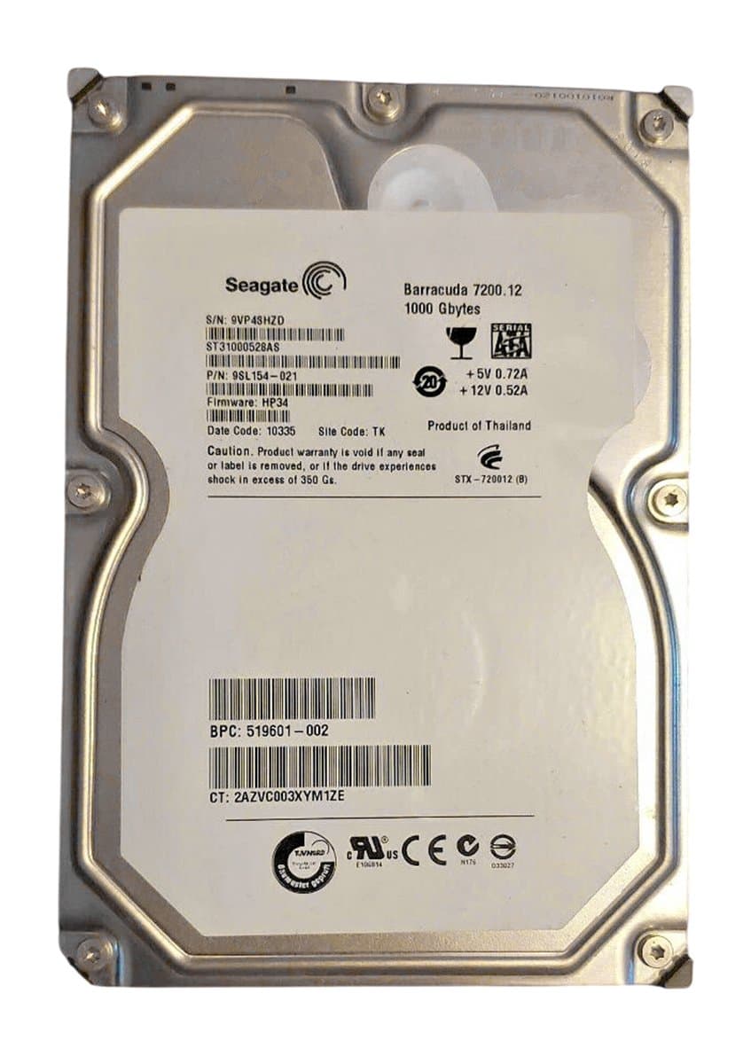 Жесткий диск HP 1Tb 7200 SATAII 3.5" HDD