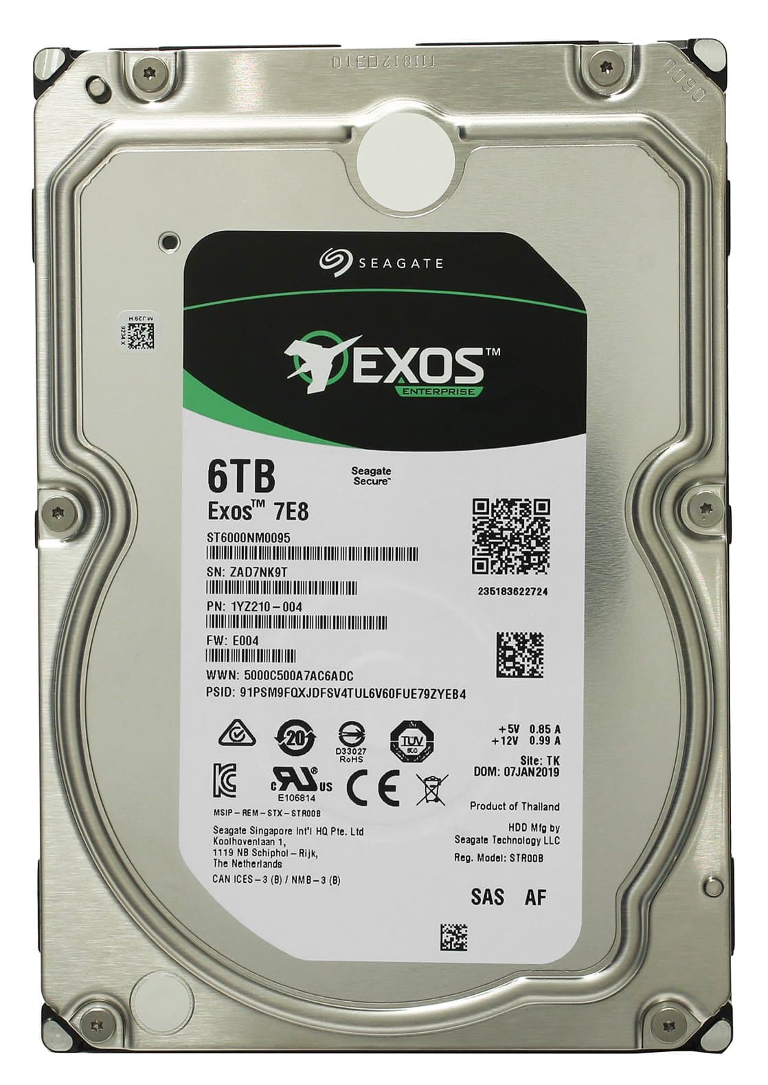 Жесткий диск Seagate 6TB 7200 SAS 3.5" HDD 1YZ210