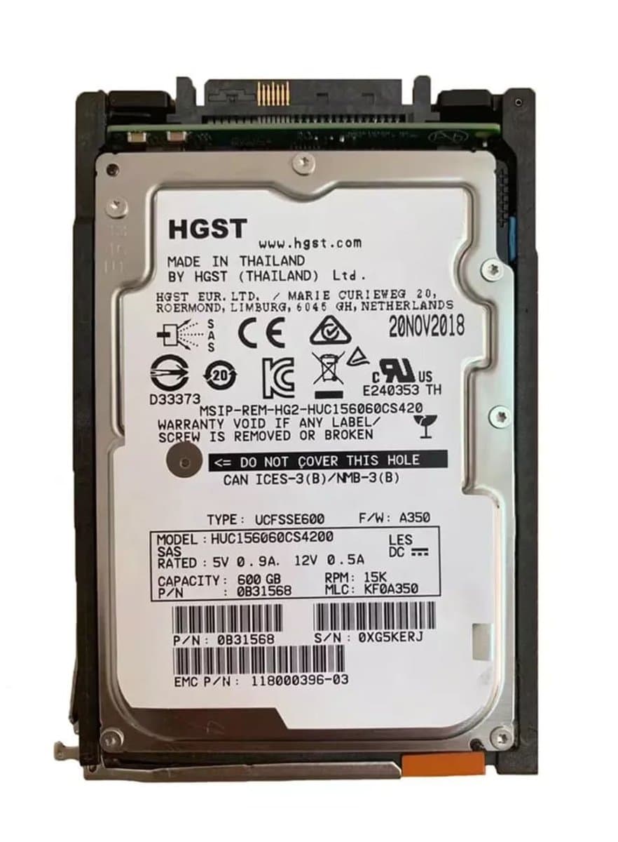Жесткий диск  EMC 600Gb 10000 SAS 2.5" HDD 005050847