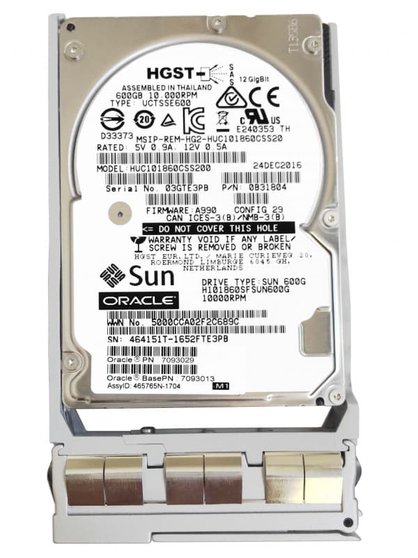 Жесткий диск Sun 7093029 600Gb 10520 SAS 3.5" HDD