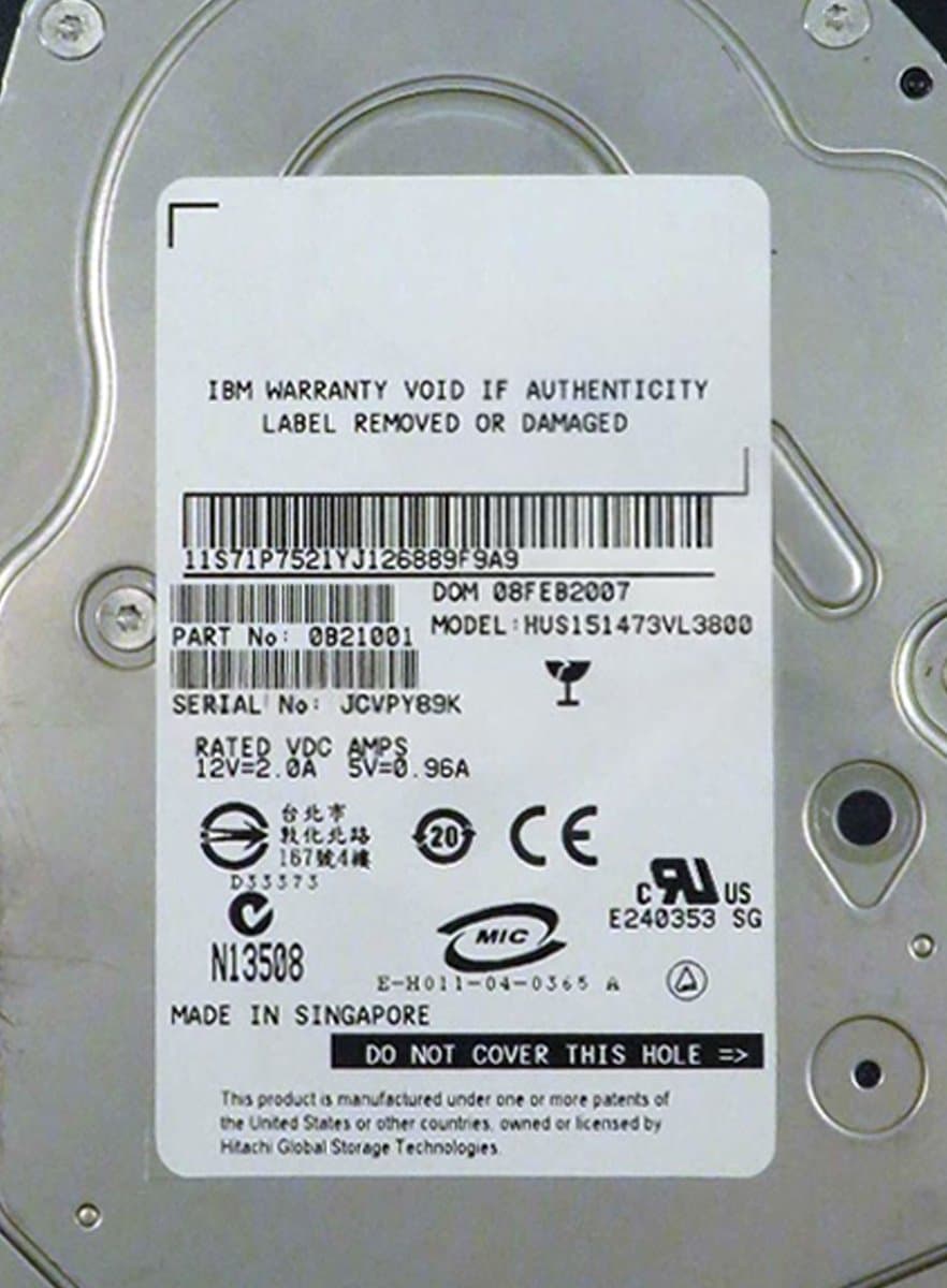 Жесткий диск  IBM 73,4Gb 15000 U320SCSI 3.5" HDD 0B21001