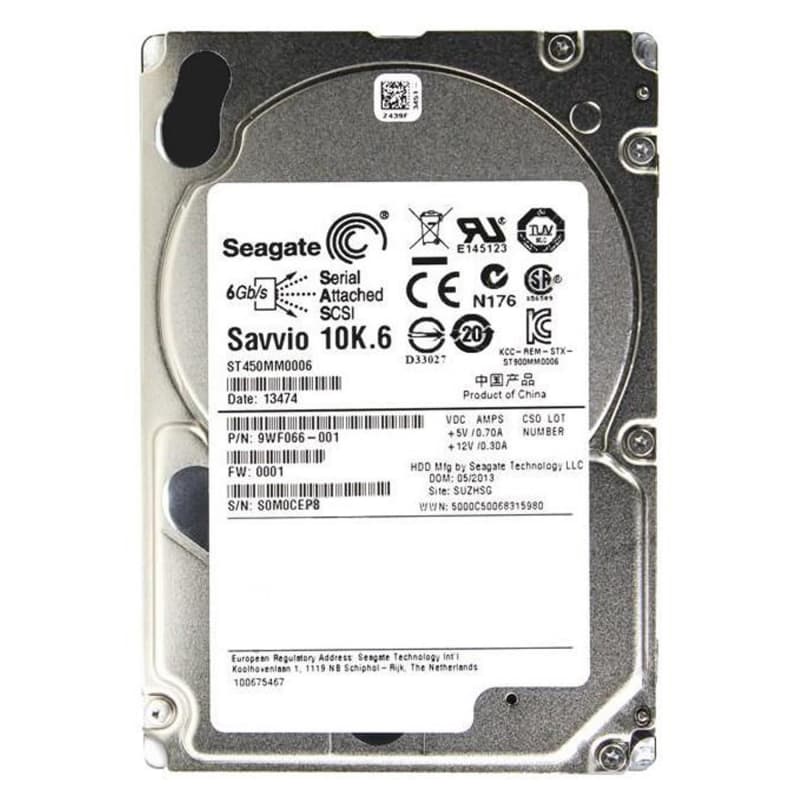 Жесткий диск Seagate 9WF066 450Gb  SAS 2,5" HDD