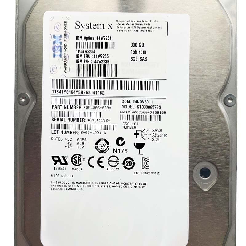 Жесткий диск IBM 44W2236 300Gb  SAS 3,5" HDD