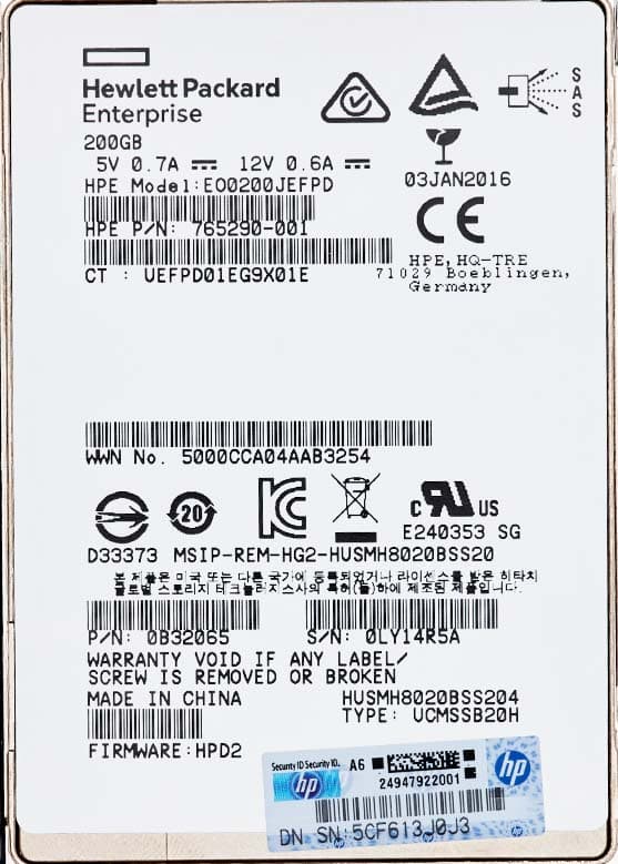 Жесткий диск HP EO0800JEFPF 800Gb  SAS 2,5" SSD