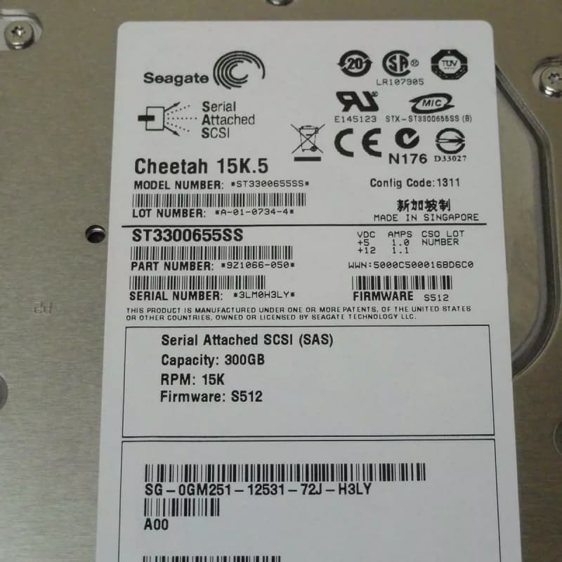 Жесткий диск Dell 9Z1066-050 300Gb SAS 3,5" HDD