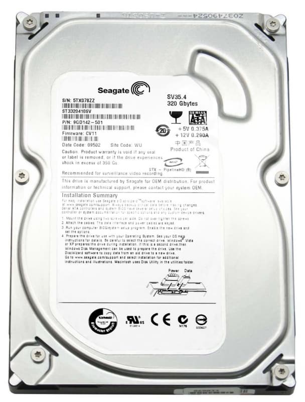 Жесткий диск Seagate 9GD142 320Gb  SATAII 3,5" HDD