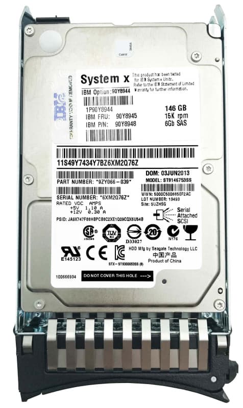 Жесткий диск IBM 90Y8948 146Gb 15000 SAS 2,5" HDD