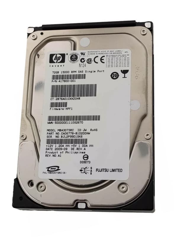 Жесткий диск HP CA06778-B10200HW 72Gb SAS 3,5" HDD
