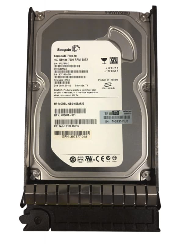 Жесткий диск HP 458945-B21 160Gb 7200 SATAII 3.5" HDD