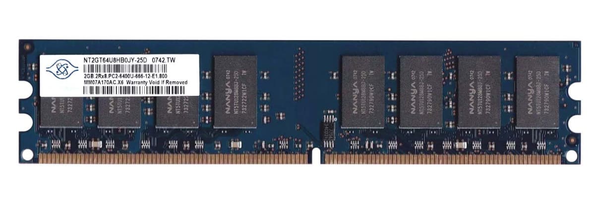 Оперативная память Nanya NT2GT64U8HB0JY-25D DDRII 2048Mb