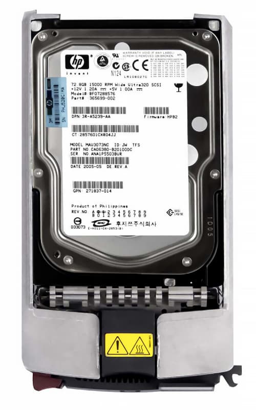 Жесткий диск HP 365699-002 72,8Gb  U320SCSI 3.5" HDD