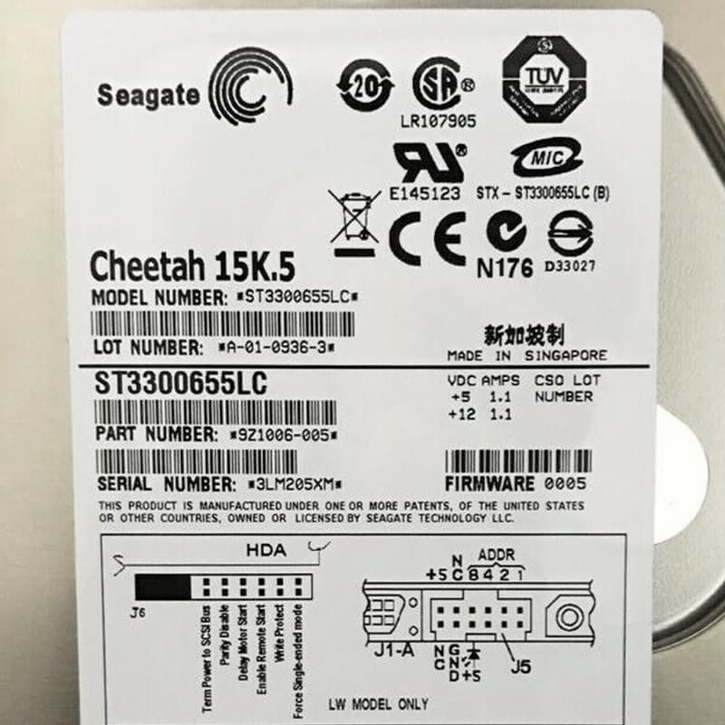 Жесткий диск Seagate ST3300655LC 300Gb  U320SCSI 3.5" HDD