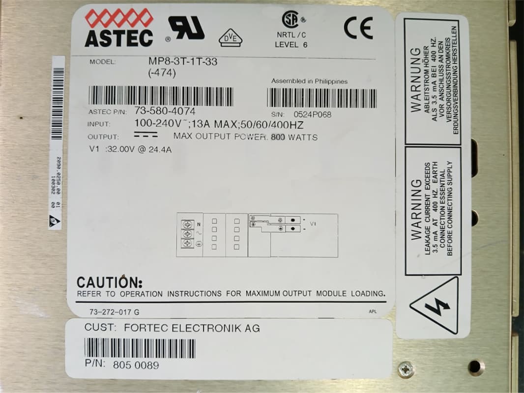 Блок Питания Artesyn MP8-3T-1T-33 1000W