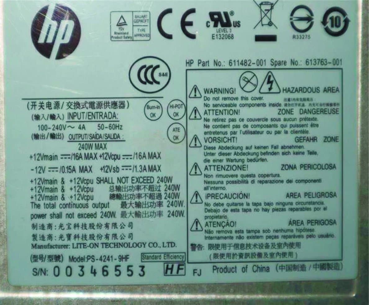 Блок Питания HP PS-4241-9HF 240W