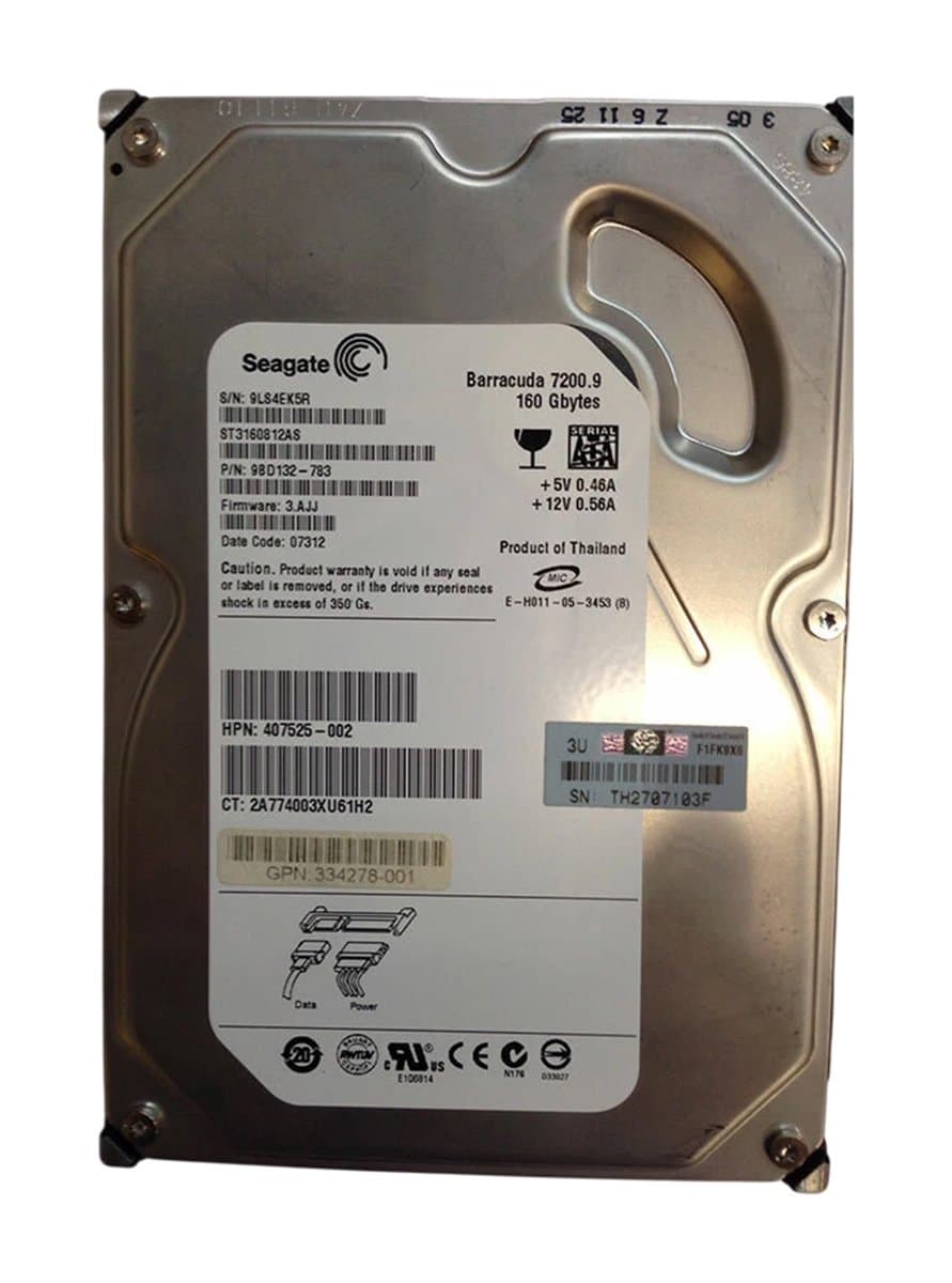 Жесткий диск HP 160Gb 7200 SATA 3.5" HDD