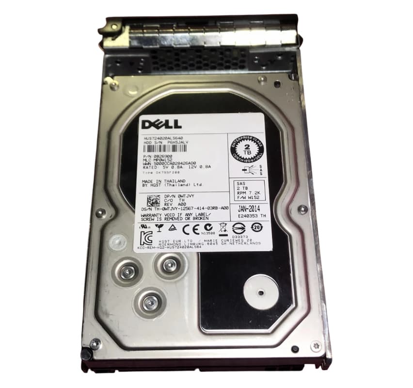 Жесткий диск Dell 0WTJVY 2Tb 7200 SAS 3,5" HDD