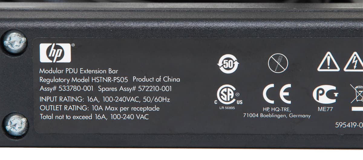 Кабель электропитания HP 533780-001